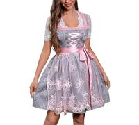 YWBleked Halloween Vestiti Costume da Cosplay in Stile Medievale per la Festa della Birra con Pizzo e Bottoni Costume Cosplay da Soldato d'inverno(Silver,XL)