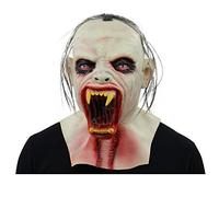 YWBleked Maschera Halloween HorrorScary Latex With Hair Cosplay Halloween Costume Maschera Maiale (AS Show, One Size)