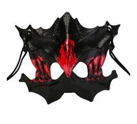 YWBleked Maschera RealisticaSpettacolo di danza di Halloween con due metà del viso sanguinante della tigre Yasha Tengu, lupo umano Maschere Carnevale Bimbi (F, One Size)
