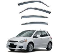 YWDGFC 4 Pezzi Deflettori Finestrini Auto per Suzuki SX4 Hatchback MK1-GY-EY-RW 2006 2007 2008 2009 2010 2011 2012 2013 2014 2015 2016 2017 2018, Deflettori D’Aria Antipioggia, Antiturbo, Aerodinamic