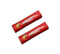 YWDRE 2 Pezzi Copricinture di Sicurezza Auto per Abarth 595 Abarth 500 Abarth 124 Spider, Protezione per Cintura di Sicurezza Auto,Red
