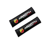 YWDRE 2 Pezzi Copricinture di Sicurezza Auto per Abarth Punto Evo (199) 2010-2013, Protezione per Cintura di Sicurezza Auto,Bla-CK