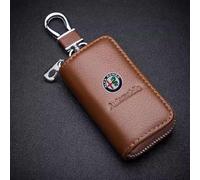 YWDRE Auto Custodia Portachiavi per Alfa Romeo Giulia Stelvio Giulietta 159 147 156 166 GT Tonale, Portachiavi Impermeabile Antigoccia Borsa Chiavi Portatile Key Shell Accessori,D