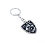 YWDRE Portachiavi per Peugeot 3008 III 2023-, Auto Portachiavi Portachiavi Logo Marchi Auto Chiave Ciondolo Resistenti KeyRings,C