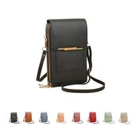 YWeiLiangSan Borsa a Tracolla con Touchscreen, Borsa a Tracolla con Finestra Touchscreen e Tracolla Regolabile (Black,Medium)