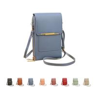 YWeiLiangSan Borsa a Tracolla con Touchscreen, Borsa a Tracolla con Finestra Touchscreen e Tracolla Regolabile (Blue,Medium)