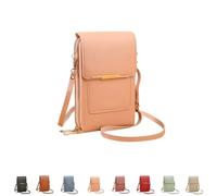 YWeiLiangSan Borsa a Tracolla con Touchscreen, Borsa a Tracolla con Finestra Touchscreen e Tracolla Regolabile (Pink,Medium)