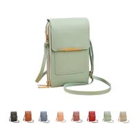 YWeiLiangSan Borsa a Tracolla con Touchscreen, Borsa a Tracolla con Finestra Touchscreen e Tracolla Regolabile (Green,Medium)