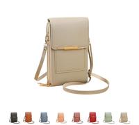 YWeiLiangSan Borsa a Tracolla con Touchscreen, Borsa a Tracolla con Finestra Touchscreen e Tracolla Regolabile (Gray,Medium)