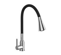 YWJFSA Acciaio Inossidabile Rubinetto Cucina Flessibile Per Beccuccio Alto 360° Girevole Monoforo Rubinetto Lavello Cucina