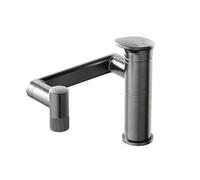 YWJFSA Miscelatore per Cucina Pieghevole Monocomando Rubinetti con Bracci Articolati con 2 Modalità Miscelatore Girevole Bagno Regolabile in Altezza, Grigio Canna Di Fucile