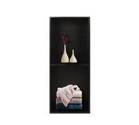 YWJFSA Nicchia Da Parete in Acciaio Inox 70 × 28cm Doppio Strato,Impermeabile,Ripiano Nicchia Mensole Bagno per Bagnoschiuma Shampoo Articoli Toeletta,Nero