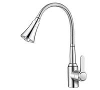 YWJFSA Rubinetto Acqua Fredda 360° Girevole Monoforo Acciaio Inossidabile Rubinetto Cucina Flessibile