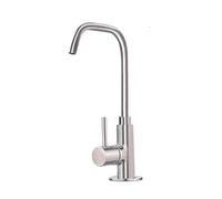 YWJFSA Rubinetto Cucina Depuratore Acqua Rubinetto Acqua Fredda G1/4 | Osmosi Inversa Rubinetto Lavello Cucina Girevole 360° Rubinetti Bocca Alta Monocomando Laiton Monoforo,Spazzolato