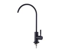 YWJFSA Rubinetto Per Acqua Potabile Rubinetto Lavabo Cucina Osmosi Rubinetti Per Lavelli Da Cucina Per Depuratore D'Acqua 1/4,Nero