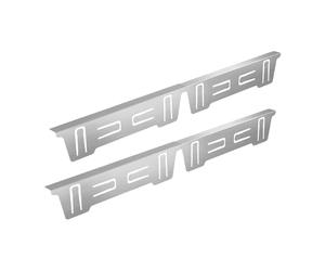 YWJLQH 2 Pezzi di Coperture per Lo Spazio tra Fornello, Accessorio Da Cucina, Lunghezza Regolabile, Riempitivi per Lo Spazio tra Fornello, Argento