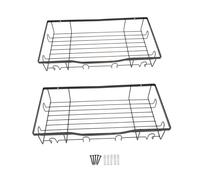 YWJLQH 2x Porta Cappelli a Parete per Porta E Porta Cappelli per Cappelli a Sfera per Montaggio a Parete Organizzatori Portatili Leggeri Ed Eleganti per, Nero