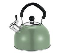 YWJLQH Bollitore con Fischio Bollitore per Tè Teiera Portatile Pentola per Acqua con Fischio Audible E Coperchio Ribaltabile Adatto per Uso Familiare E Atti, Verde