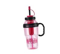 YWJLQH Borraccia con Manico, a Prova di Perdite, Ideale per Fare Esercizio, Giocare Al per I Picnic, Rosa Rossa