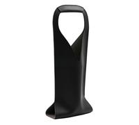 YWJLQH Borsa Protettiva Leggera in Pelle PU per Portabottiglie Singolo, Borsa a Mano per Inaugurazione Della Casa, Festa, Picnic, Matrimonio, Nero