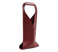 YWJLQH Borsa Protettiva Leggera in Pelle PU per Portabottiglie Singolo, Borsa a Mano per Inaugurazione Della Casa, Festa, Picnic, Matrimonio, Rosso