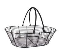 YWJLQH Cesto Portafrutta in Filo di Ferro, Portaverdure, Organizer per Caramelle Da Cucina, Cestino Portaoggetti per Feste, Casa, Servizio Da Tè, Nero