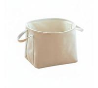 YWJLQH Cesto Portaoggetti Tessile Realizzato con Tre Strati di Materiali Resistenti Esterno Elegante in Naturale Interno in Poliestere Delicato Pieghevole E