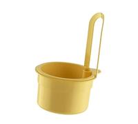 YWJLQH di Scarico per Lavello Da Cucina, Scolapasta con Supporto per La Gestione Degli Sprechi Alimentari, Giallo