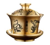 YWJLQH Elegante Set Da Tè con Tazza E Piattino, Ideale per La Casa E L'ufficio, drago e fenice