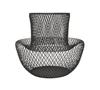 YWJLQH Porta Capsule Caffè Moderno Contenitore per Capsule Espresso con Struttura a Filo in Ferro Robusto Decorazione per Ripiano Adatto per Caffetteria, Nero