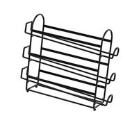 YWJLQH Portauova a Rotolamento Automatico Organizzatore di Uova Contenitore a Scorrimento Supporto per Frigo Vassoio in Acciaio Adatto per La Porta Laterale, Nero a 3 Strati