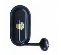 YWJLQH Retrovisore Posteriore da Escavatore con Supporto Regolabile in Materiale Plastico Vetro E Metallo per Migliorare La, Specchietto Retrovisore Comune + Staffa A L