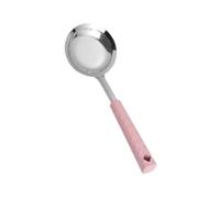 YWJLQH Schiumarola Cucchiaio Schiumarola in Acciaio Inox con Filtro a Rete Manico Isolato Utensili Cucina Multiuso per Cucinare Adatta a Preparazione B, Rosa