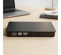 YWJLQH Unità Dvd Esterna Usb per Masterizzazione Dischi Lettore Ottico Portatile con Pannello Elegante Formato Slot-load Grande Adatta a Studio, Cavo Singolo Nero Registrabile