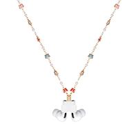 YWJRINDFL Catena magnetica anti-smarrimento, da donna, con perline dorate, compatibile con Airpods Pro, 1, 2, 3, Perla di plastica, Medium