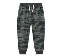 YWLINK Pantaloni per bambini in stile europeo e americano, per bambini di taglia piccola e media, mimetici, pantaloni sportivi alla moda con tasche, camicie da allenamento per adolescenti (nero, 2