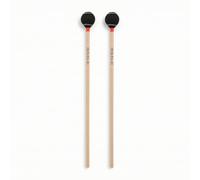 YWMJZEU 2 Pezzi Battenti con Testa in Lana Professionali Mazzuole Morbidi Bacchette per Percussionisti, Studenti, Studio, Concerti, Orchestra, Nero