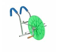 YWMJZEU Avvolgitubo Portatile a Sp Robusto Arrotolatore per Manichetta Piatta Resistente Avvolgitubo Manuale a Manovella per Agricoltori, Giardinieri, Green, Disc Dual Bearing