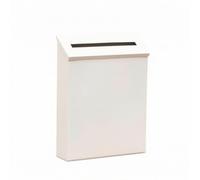 YWMJZEU Cassetta le da Parete Compatta Cassetta Delle Lettere con Coperchio Resistente Agli Agenti Atmosferici per Ingresso, Portico, Bianco Avorio, 22x6x29 Cm