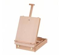 YWMJZEU Cavalletto da Tavolo con Cassetta Regolabile Valigetta Cavalletto in Legno Resistente per Principianti, Scuola