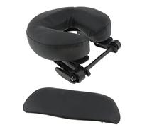 YWMJZEU Cuscino per Lettino Da Massaggio, Accessorio per Il Viso, Cuscino in Schiuma con Base Regolabile in PU E Braccioli, Ideale Come Regalo O per Corsi, Nero, 28cm