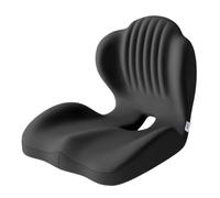 YWMJZEU Cuscino per Sedia Da Ufficio con Supporto Lombare, Imbottitura Antiscivolo per Seduta E Schienale, Facile Da Pulire E Versatile, per Un Maggiore, Nero