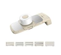 YWMJZEU da Cucina Multiuso Affettaverdure con Lamina Intercambiabili Ergonomica Tagliaverdure Manuale per Preparazione Pasti