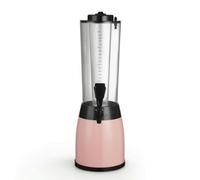 YWMJZEU Dispenser Bevande Bar con Rubinetto Boccale Birra Caraffa Spillatore Erogatore con Camera Ghiaccio per Raffreddamento Continuo Ingombro Compatto da, Array, Rosa
