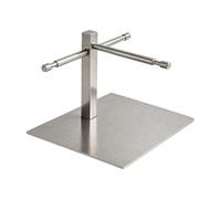YWMJZEU Espositore Portaocchiali da Terra in Acciaio Inossidabile con Montante Verticale E Base Rettangolare per Esporre Occhiali da Sole Ordinato, Argento