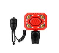 YWMJZEU Faro Anteriore con Campanello a LED Luce Anteriore Ricaricabile Elettrico Accessorio per Ciclisti, Città