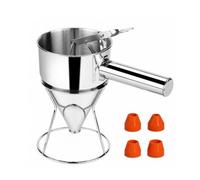 YWMJZEU Imbuto Dosatore con Supporto Automatico a Molla Imbuto con Supporto Professionale Utensile per Pasticceri, 600ml, Moderno Semplice