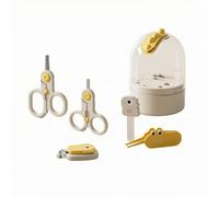 YWMJZEU Kit Manicure Pediatrico con Custodia Coperta Portatile Set Cura Unghie Bambini con Pinzet Lima Anti-Polvere per Casa