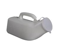 YWMJZEU le Maschile Bottiglia per Contenitore da Pipì Portatile con Manico E Coperchio in PP Robusto Capacità 1200ml Adatto a Viaggi Camping, bianco