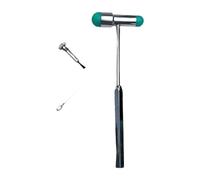 YWMJZEU Martelli per Test Neurologici Martelli per Test Rotulei Forniture Mediche Strumento Portatile con Spazzola Incorporata, Verde